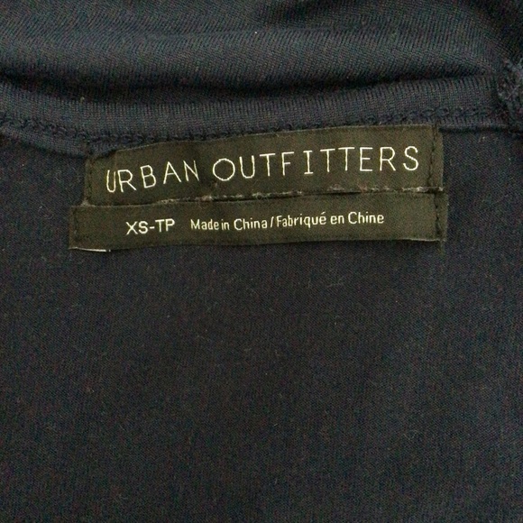 Urban Outfitters Navy Blue V-Neck Short Sleeve Dress - Size XS - Picture 6 of 7